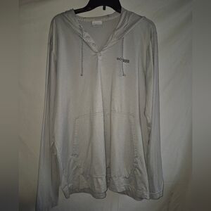 Columbia PFG Hoodie Gray Mens L